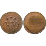 BRITISH 18th CENTURY TOKENS, Richard Allen, Copper Halfpenny, 1797, obv Prince of Wales’ crest,