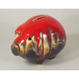 ERIC LEAPER.
A pig money bank by  Eric Leaper. Length 14cm. CONDITION REPORTS: The pig is in