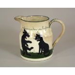 LOUIS WAIN.
A Poutneys Bristol Pottery jug after Louis Wain, with the script, 'Good Gracious How You