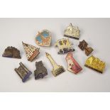 ENAMEL BADGES.
Various souvenir badges including Blackpool.
Note: Lots 400-414 are mostly badges