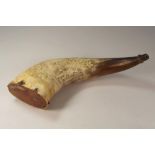 COW HORN FLASK.