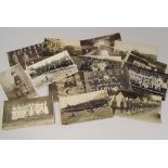 POSTCARDS.
A quantity of photographic postcards including German submarine on Hastings beach, WWI,