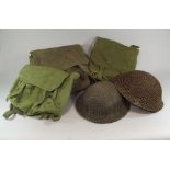 WWII HELMETS & BACKPACKS