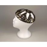 LADY'S HAT.
A lady's 1930's sequinned skull cap. CONDITION REPORTS: This little French sequinned cap