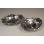 BON BON DISHES.
A pair of Edwardian, Art Nouveau bon bon dishes. 12.5 x 9.5cm. CONDITION REPORTS: