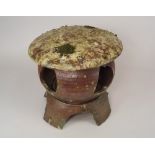 JANET LEACH.
A Janet Leach Japanese style three-part garden lantern. Applied texture to the