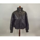 MOTORCYCLE JACKET.
A classic leather motorcycle jacket, the B52 Pilot, by Frank Thomas, circa 1970'