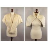 WHITE FUR.
A white fur stole & a Victorian evening cape from The Fur Shop, The Pantiles, Tunbridge