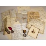 CRIMEA MEDALS & RELATED ITEMS.
Medals & other items relating to Frederick Gigg & his two sons