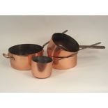 COPPER SAUCEPANS.