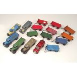 DINKY TOYS.
Various wagons & trailers. 
(Detailed & individual condition reports not available for