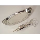 CANDLE SNUFFERS & TRAY.