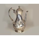 SILVER COFFEE POT.