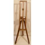 Wooden three legged floor standing easel / picture holder, height adjustable