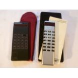 Sinclair Executive 1970's calculator in felt casing, together with a Sinclair Sovereign calculator