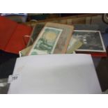 FOLDER OF POSTCARDS AND ENVELOPE OF FORE