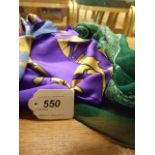 LIBERTY OF LONDON SCARF PURPLE WITH GOLD