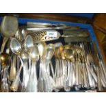 CUTLERY SET ?AUSTRIAN SILVER- ALL MARKED 800 - FIDDLE AND THREAD 11 TEASPOONS; 16 "SUNDRY" SPOONS;