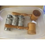 GAVEL CRUET AND ONE OTHER