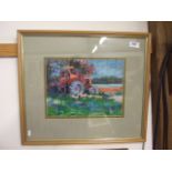 FRAMED AND GLAZED MARK GOLDSWORTHY - PICTURE OF TRACTOR