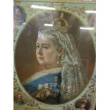 FRAMED AND GLAZED PICTURE OF QUEEN VICTORIA