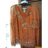 INDIGO MOON ORANGE TOP SIZE M