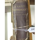 LARGE LATIN DICTIONARY & A PHARMACOPOEIA BOOK 1827