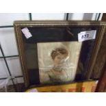 PAIR OF FRAMED AND GLAZED PICTURES ON FABRIC OF KING GEORGE AND QUEEN MARY - BDV CIGARETTES