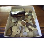 A TIN OF TOKENS AND COINS