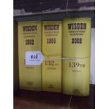 3 VOLUMES WISDEN 1982, 1995 AND 2002