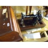 FRISTER ROSSMANN HAND CRANK SEWING MACHINE