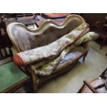 A VICTORIAN CONVERSATION SETTEE FOR COMPLETE RESTORATION