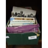 SHOE BOX OF VINTAGE AND OTHER POSTCARDS