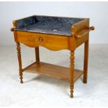 A modern French marble topped wash stand