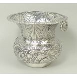 A George III silver part wine funnel, wi