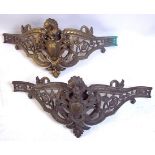 A pair of 19th century French brass cast