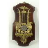 A 19th century French wall barometer, ha