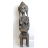 A Baolule Mali maternity figure of a sea