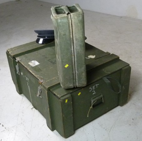 An army ammunitions box, a petrol can an - Image 2 of 3