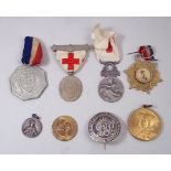 A WWI silver wound badge, no 49069, Meda
