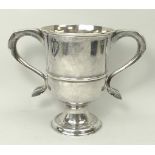 A George III silver loving cup of balust