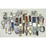 A quantity of wristwatches including Swa