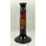 A Moorcroft pottery candle table lamp ba