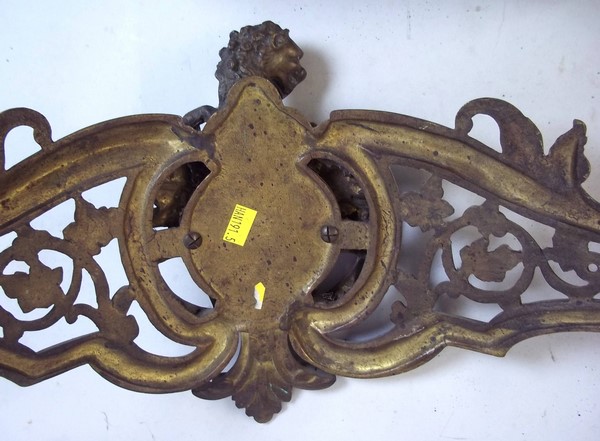 A pair of 19th century French brass cast - Image 3 of 3