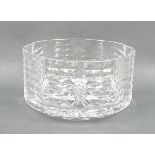 A Waterford Crystal bowl with cut ribbon