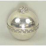 A silver commemorative jewellery casket,