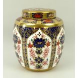 A Royal Crown Derby porcelain ginger jar