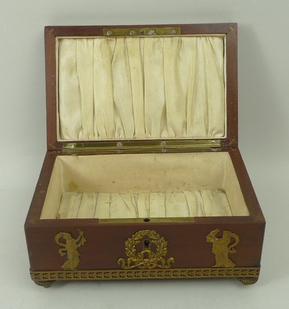 A French mahogany jewellery box, early 2 - Image 3 of 4