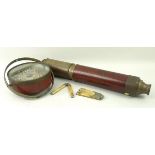 A brass and wood telescope, early 19th c