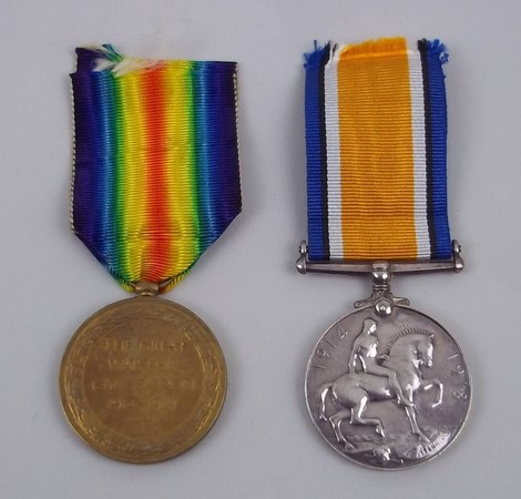 A Great War and Victory Medal to Dvr W P - Image 2 of 3